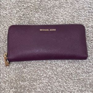 Purple Michael Kors wallet